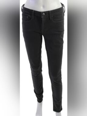 Vince Black Denim Jeans with Branded Button